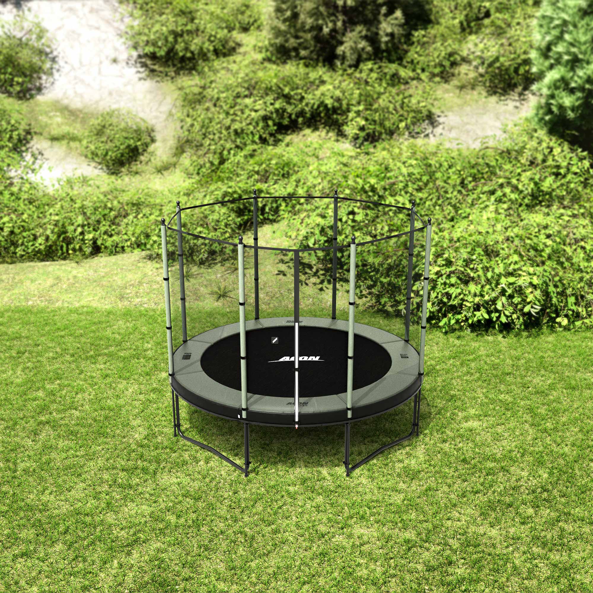 Upper Bounce 55 Inch Kid Friendly Trampoline and Enclosure Set Equipped  With for sale online