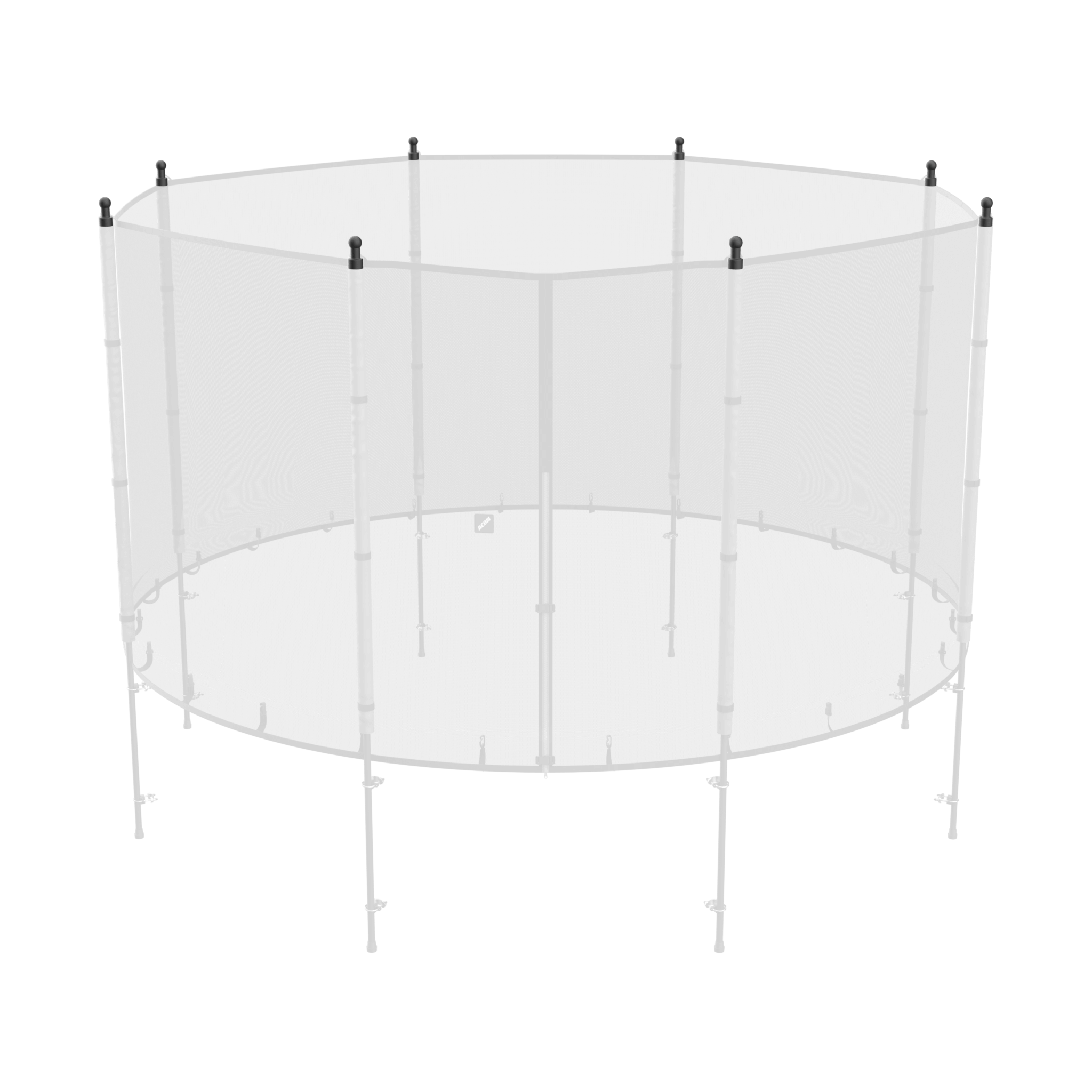 Picture that highlights the Plastic Caps of the ACON Standard Enclosure