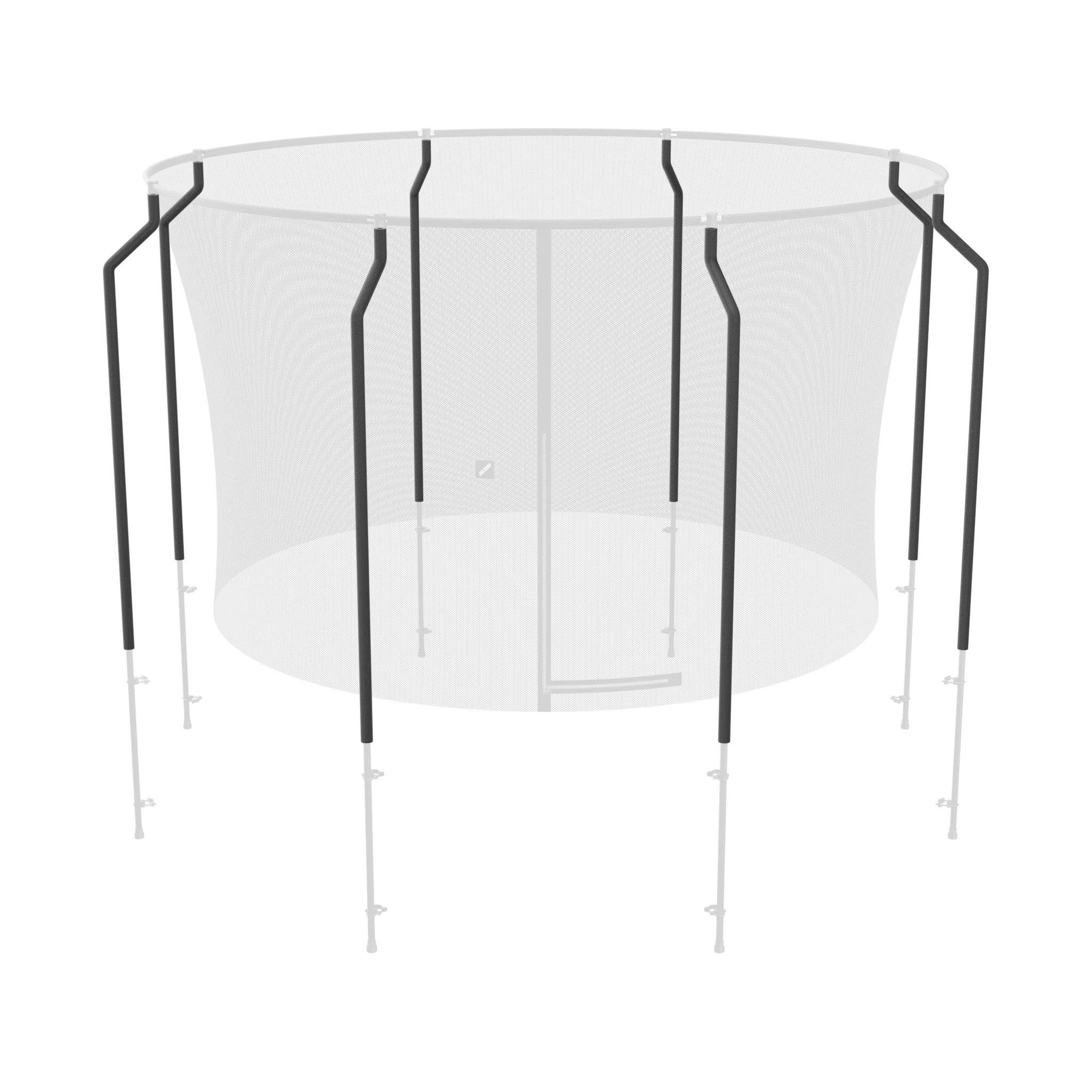 A picture that highlights the positions of the Foam Tubes on ACON Premium Enclosure