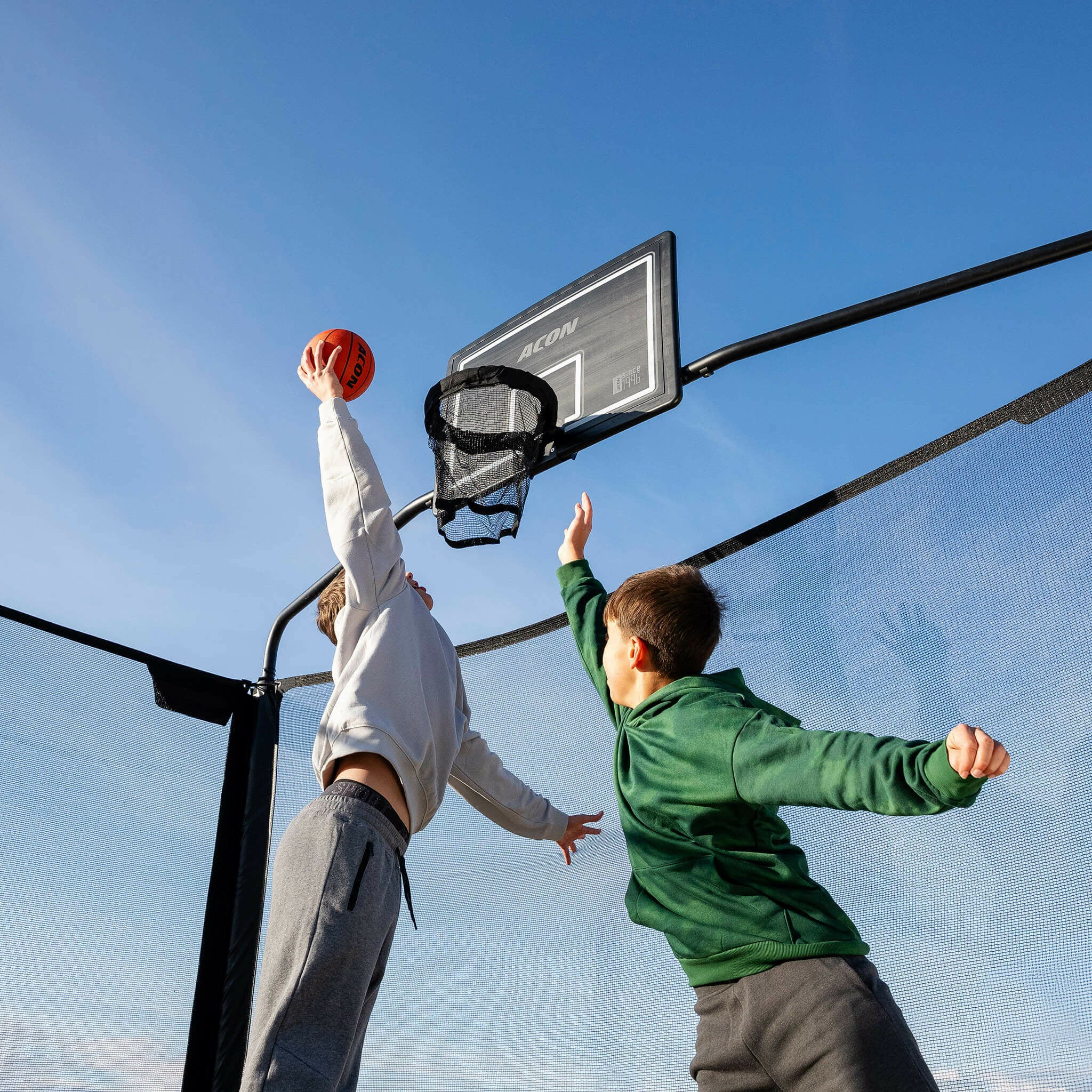 Basketball net for trampoline hotsell