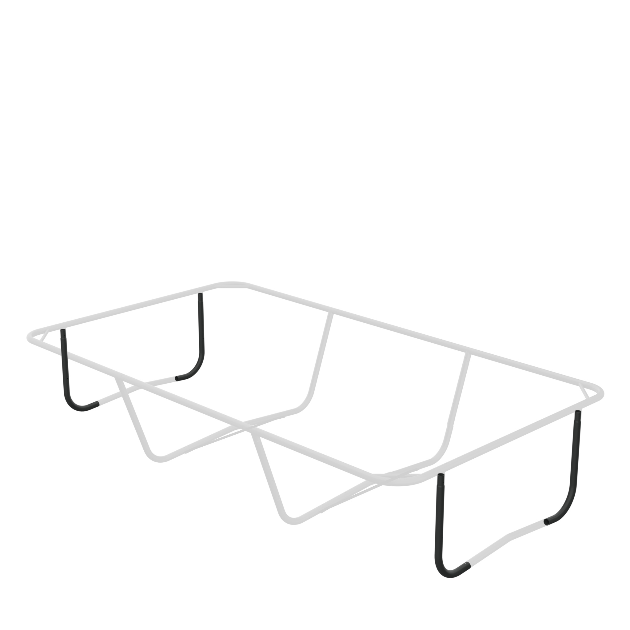 Positions of the L-tubes for end legs on the ACON Air 16 Sport HD Trampoline